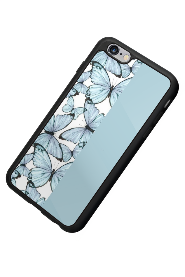 iPhone 6 Plus Uyumlu Kelebek Tasarımlı Glossy Premium Kılıf