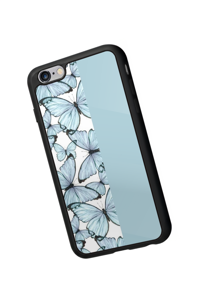 iPhone 6 Plus Uyumlu Kelebek Tasarımlı Glossy Premium Kılıf