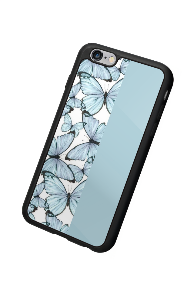 iPhone 6 Plus Uyumlu Kelebek Tasarımlı Glossy Premium Kılıf