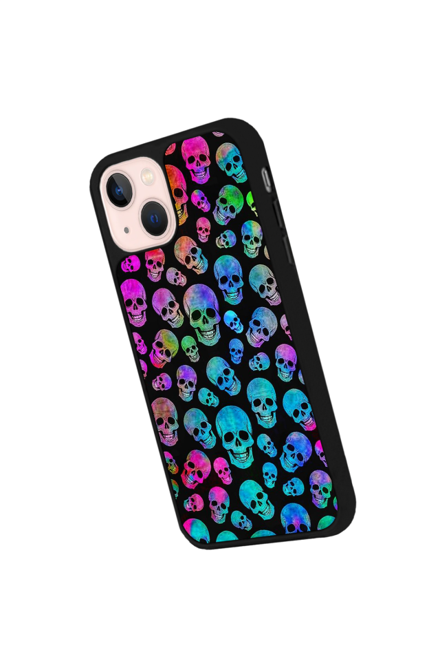 iPhone 13/14 Uyumlu KuruKafa Tasarımlı Glossy Premium Kılıf
