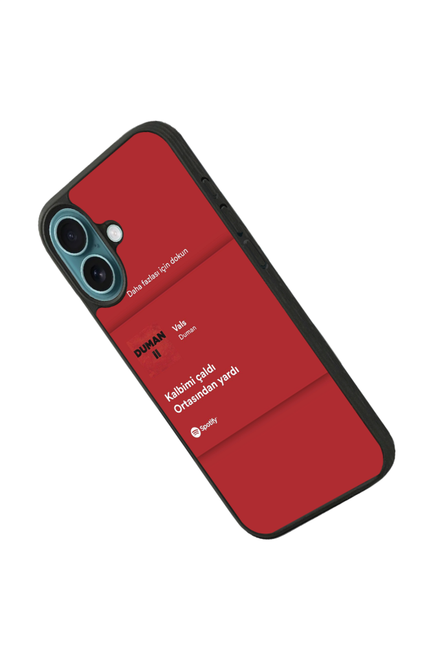 iPhone 16 Uyumlu Sarki Sozleri Tasarımlı Glossy Premium Kılıf