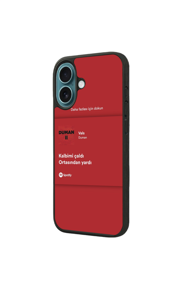 iPhone 16 Uyumlu Sarki Sozleri Tasarımlı Glossy Premium Kılıf