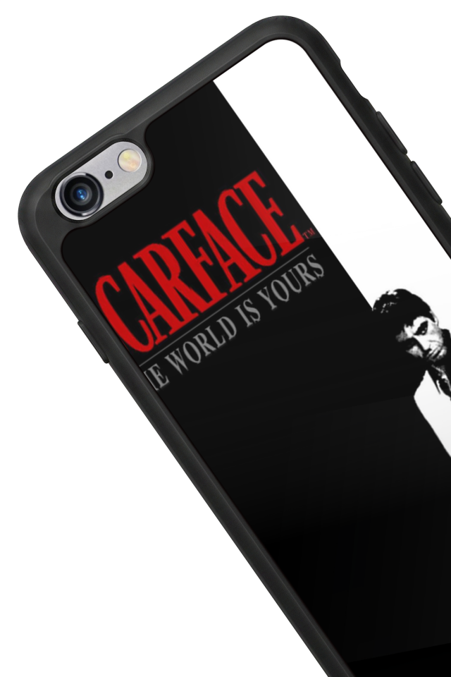 iPhone 6s Plus Uyumlu Scarface Tasarımlı Glossy Premium Kılıf