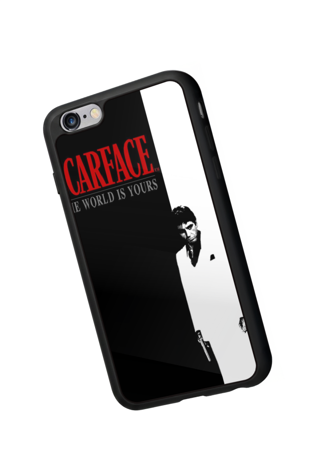 iPhone 6s Plus Uyumlu Scarface Tasarımlı Glossy Premium Kılıf