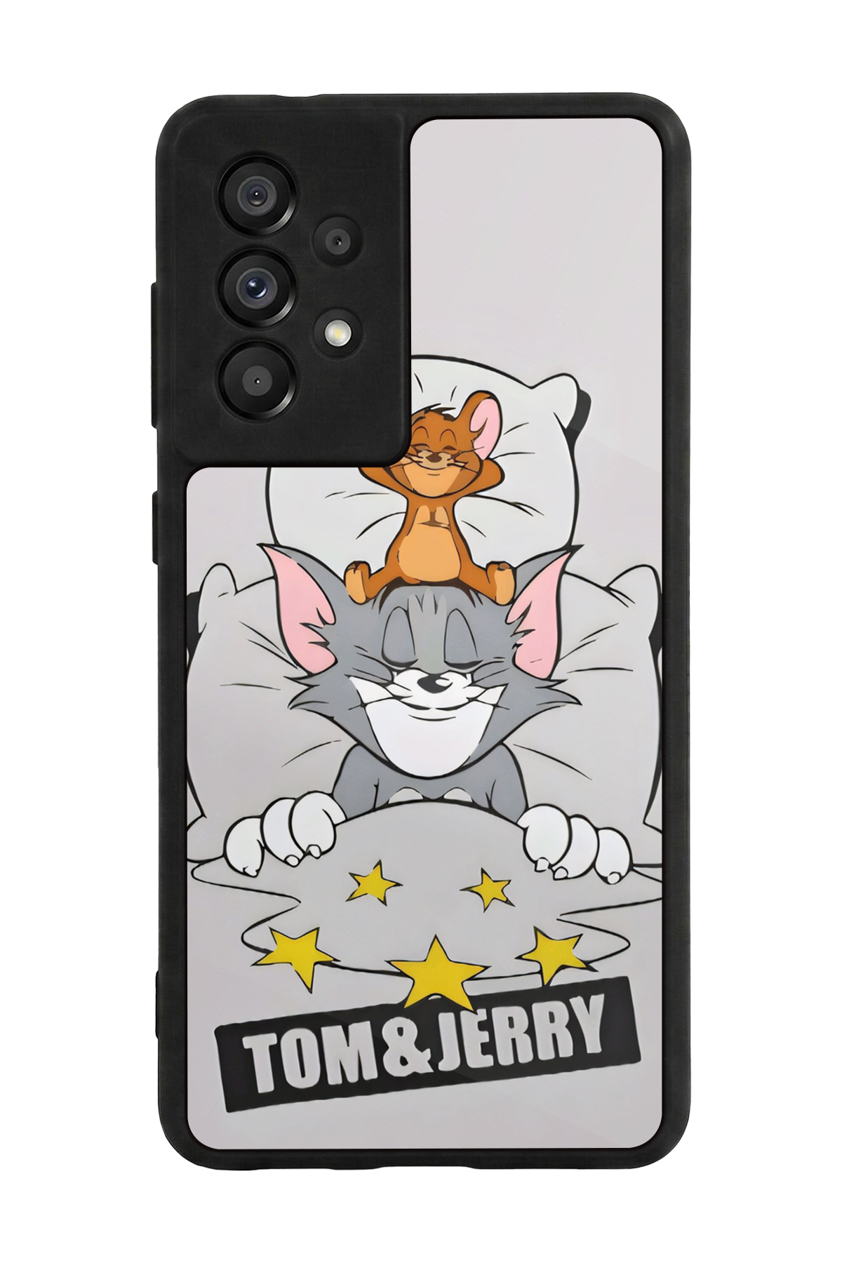 Samsung Galaxy A73 Uyumlu Tom And Jerry Tasarımlı Glossy Premium Kılıf