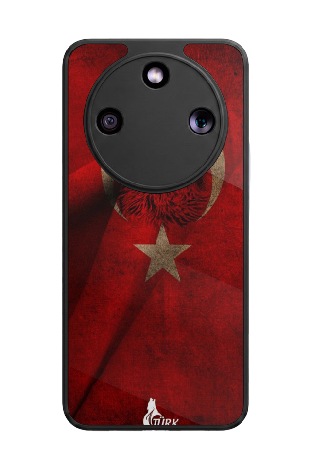 Honor Magic 8 Lite Uyumlu Türk Bayragi Tasarımlı Glossy Premium Kılıf