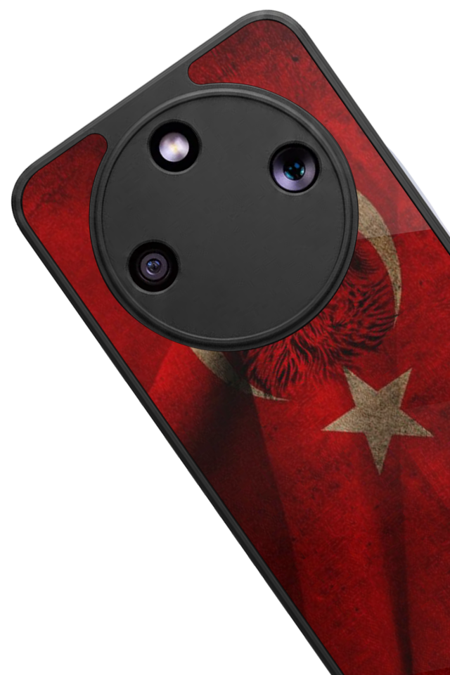 Honor Magic 8 Lite Uyumlu Türk Bayragi Tasarımlı Glossy Premium Kılıf