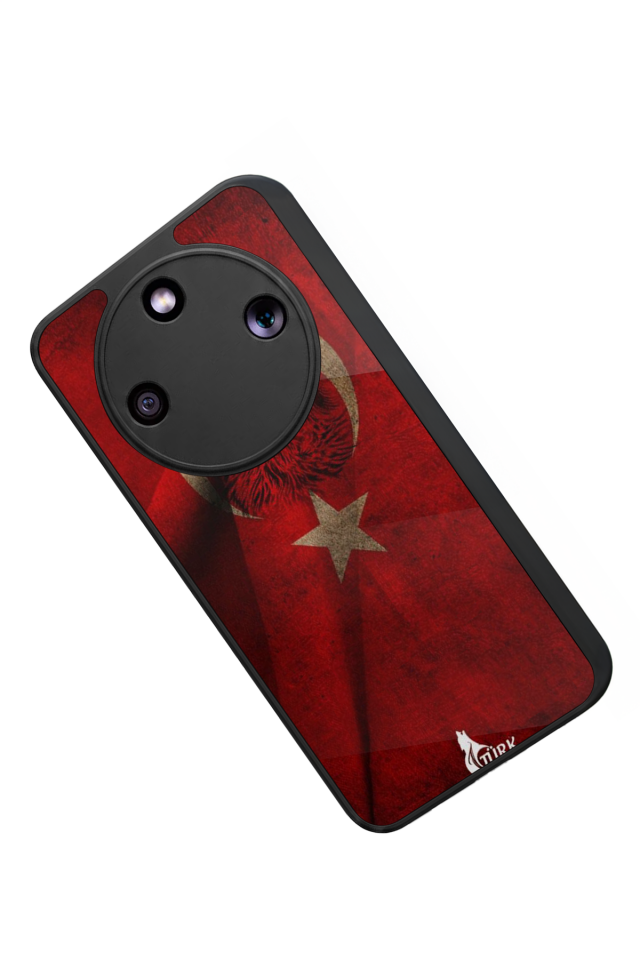 Honor Magic 8 Lite Uyumlu Türk Bayragi Tasarımlı Glossy Premium Kılıf