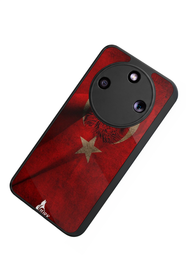 Honor Magic 8 Lite Uyumlu Türk Bayragi Tasarımlı Glossy Premium Kılıf