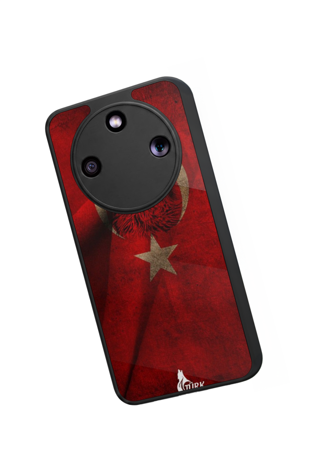 Honor Magic 8 Lite Uyumlu Türk Bayragi Tasarımlı Glossy Premium Kılıf