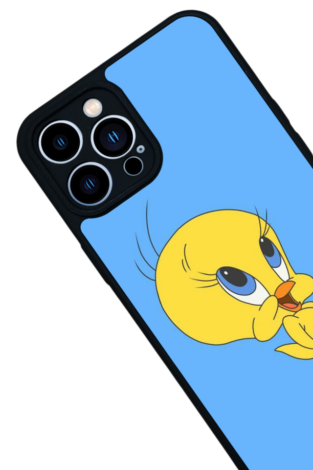 iPhone 13 Pro Max Uyumlu Tweety Tasarımlı Glossy Premium Kılıf