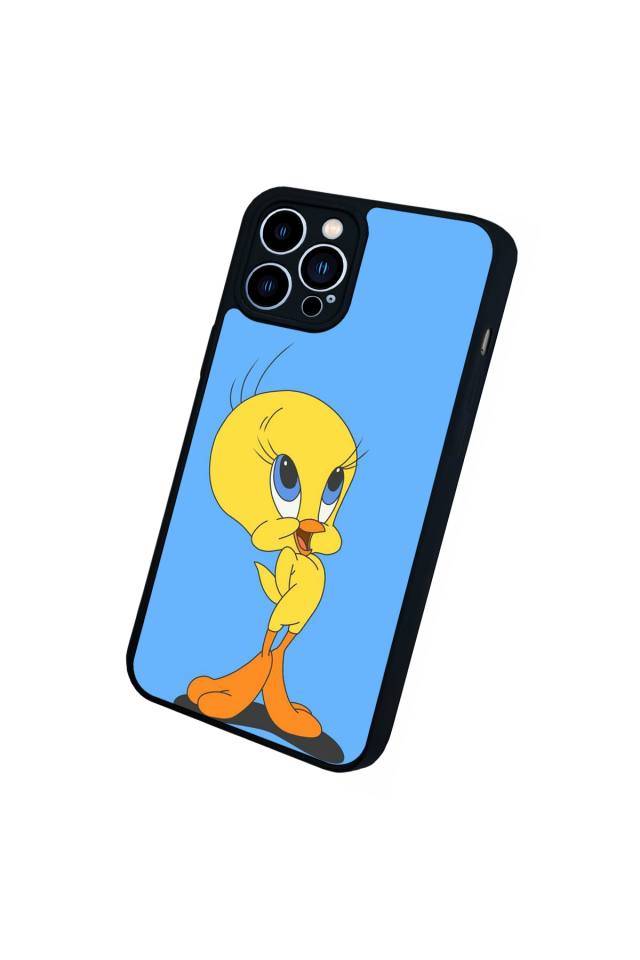 iPhone 13 Pro Max Uyumlu Tweety Tasarımlı Glossy Premium Kılıf
