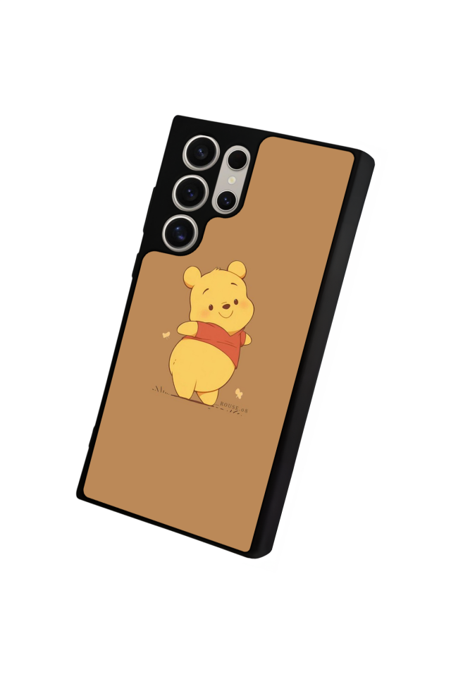 Samsung Galaxy S22 Ultra Uyumlu Winnie Tasarımlı Glossy Premium Kılıf