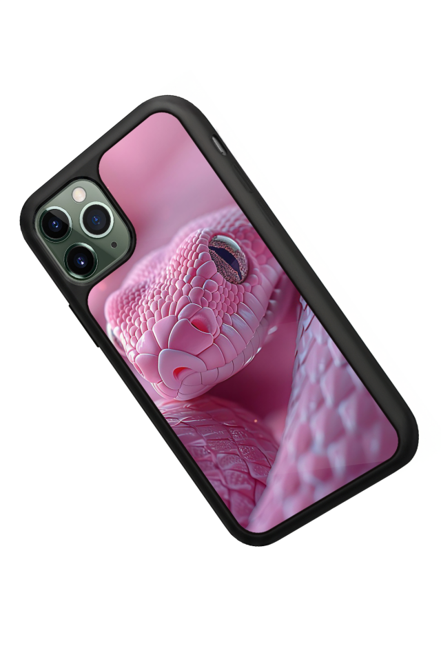 iPhone 11 Pro Max Uyumlu Yılan Tasarımlı Glossy Premium Kılıf
