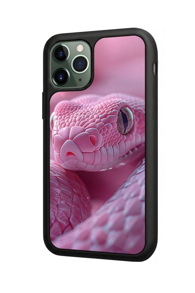 iPhone 11 Pro Max Uyumlu Yılan Tasarımlı Glossy Premium Kılıf