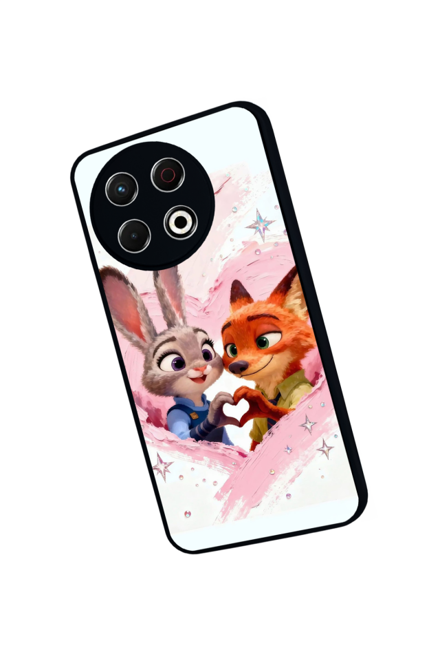 Tecno Spark 30 Pro Uyumlu Zootropolis Tasarımlı Glossy Premium Kılıf