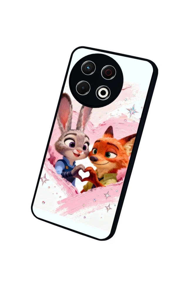 Tecno Spark 30 Pro Uyumlu Zootropolis Tasarımlı Glossy Premium Kılıf