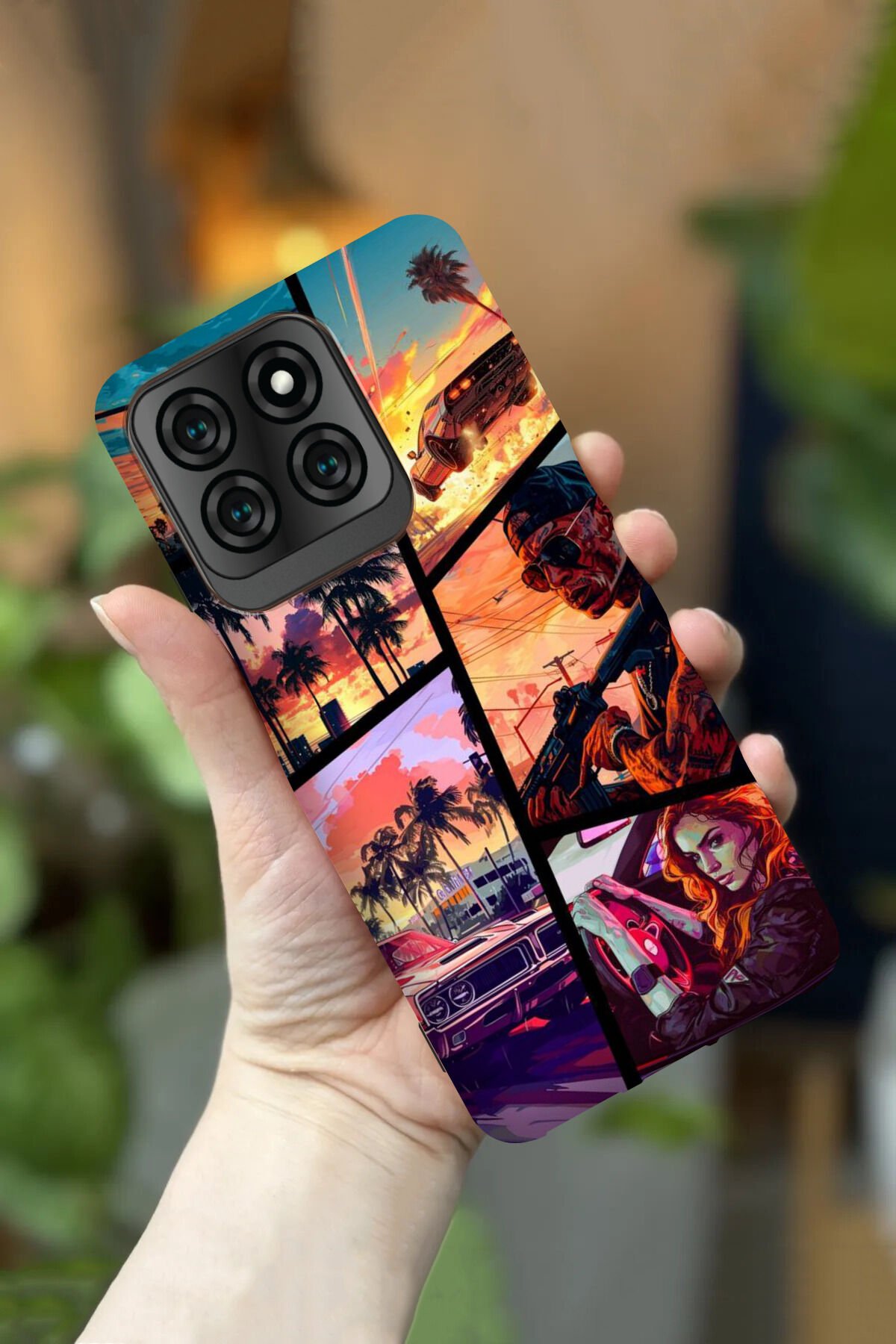 Reeder S71 Uyumlu Kamera Korumalı Gta VI Desenli HD Baskılı Silikon Kılıf