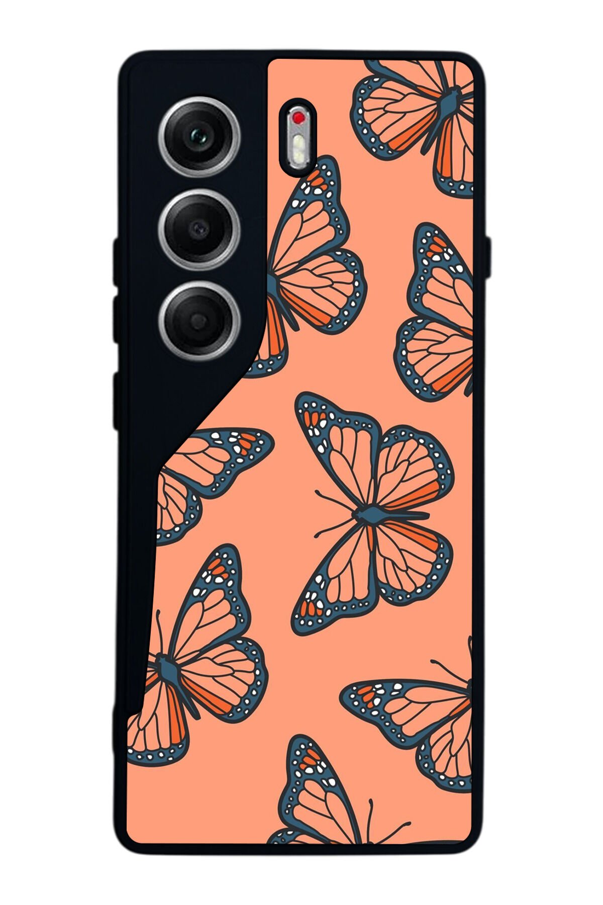 Tecno Camon 40 Uyumlu Kelebek Tasarımlı Glossy Premium Kılıf