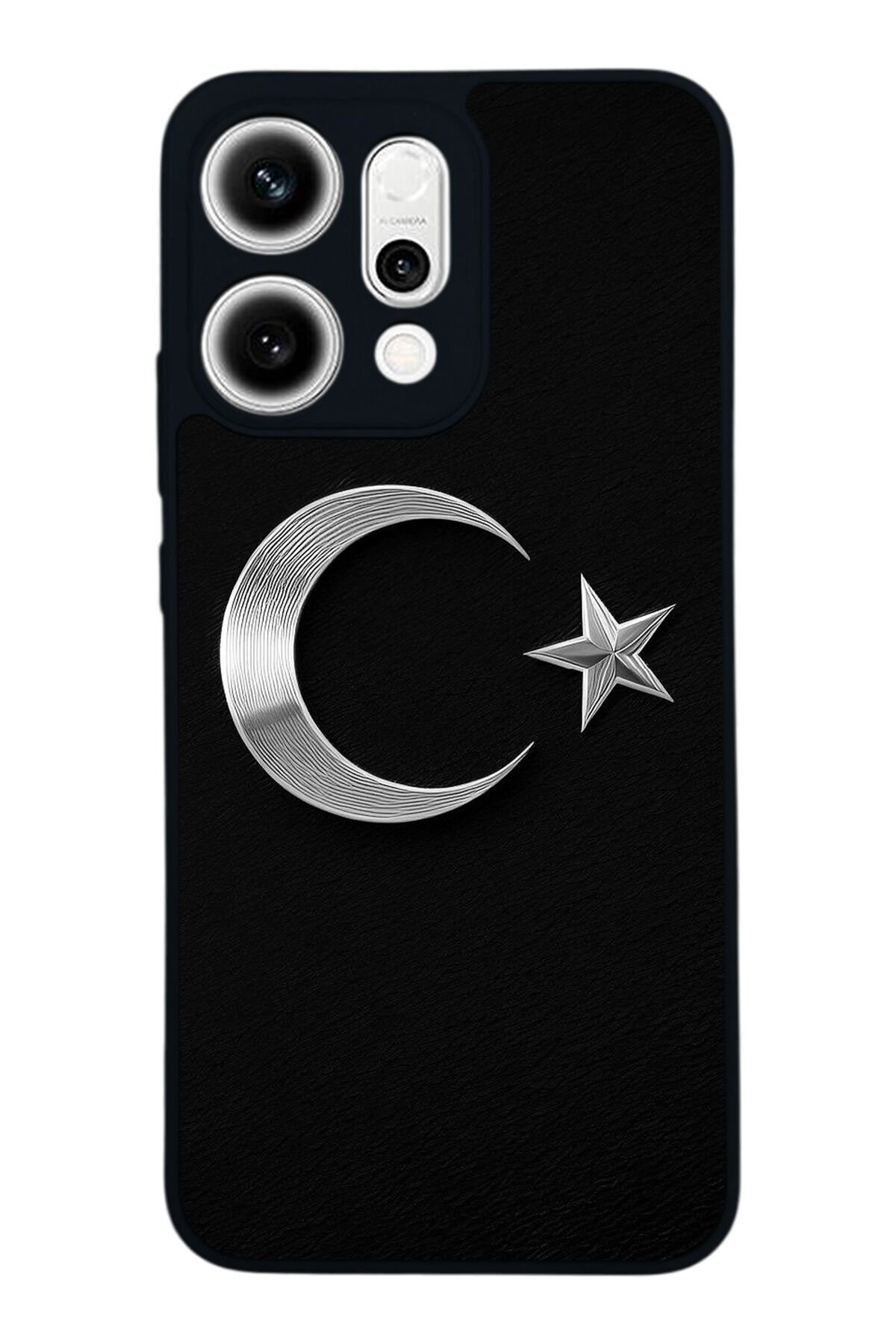 Oppo Reno 14 Uyumlu Türk Bayragi Tasarımlı Glossy Premium Kılıf