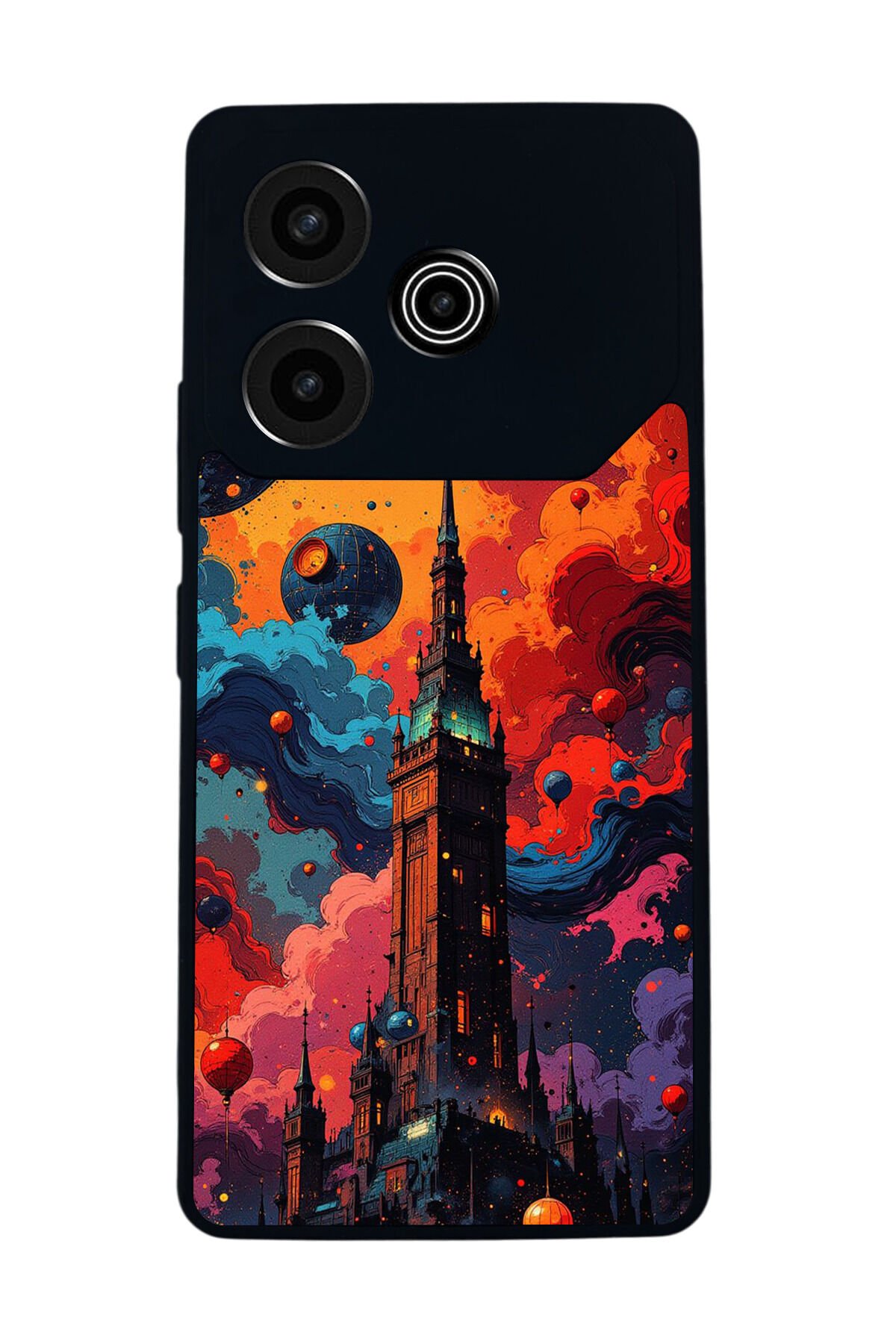 Tecno Pova 6 Uyumlu Abstract Tasarımlı Glossy Premium Kılıf