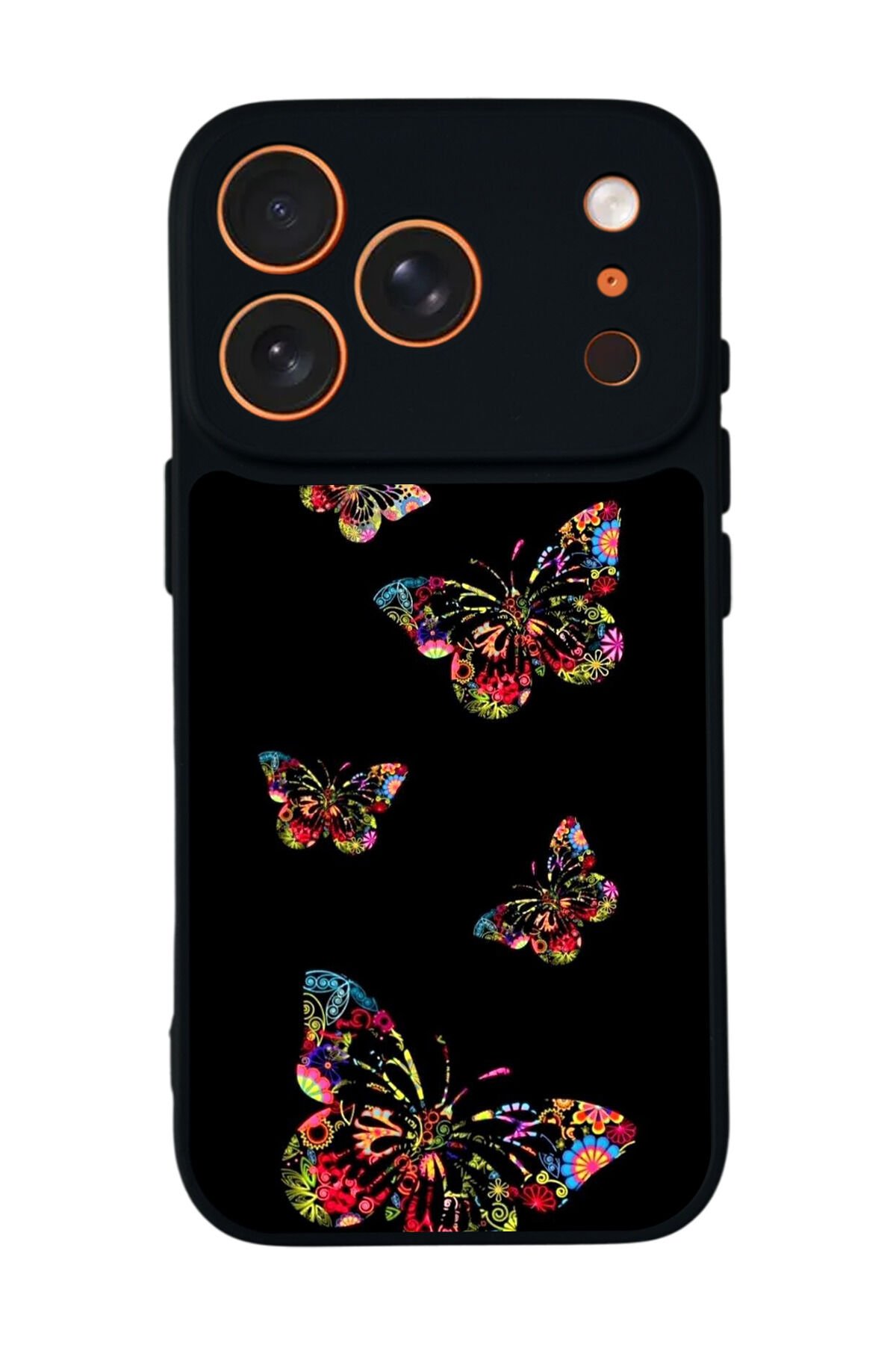 iPhone 17 Pro Max Uyumlu Kelebek Tasarımlı Glossy Premium Kılıf