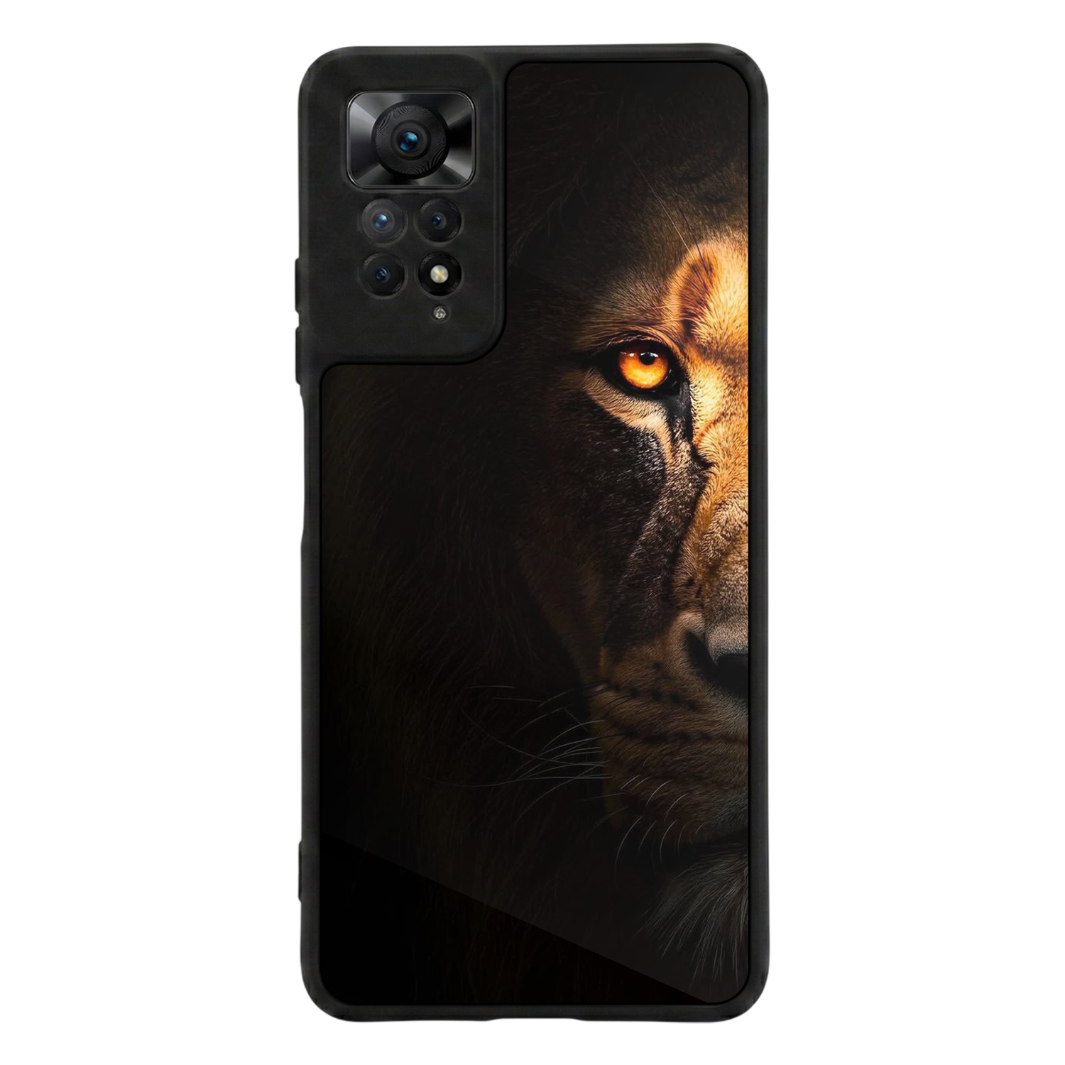 Xiaomi Redmi Note 12 Pro Uyumlu Aslan Tasarımlı Glossy Premium Kılıf