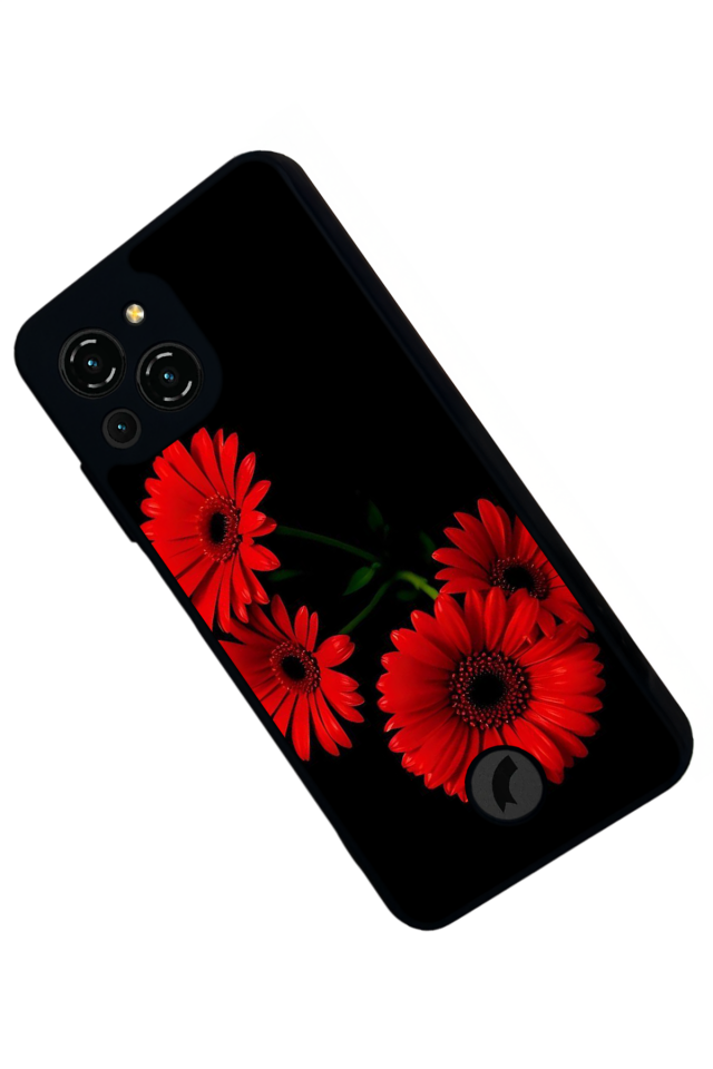 Reeder S23 Pro Max Uyumlu Cicek Tasarımlı Glossy Premium Kılıf