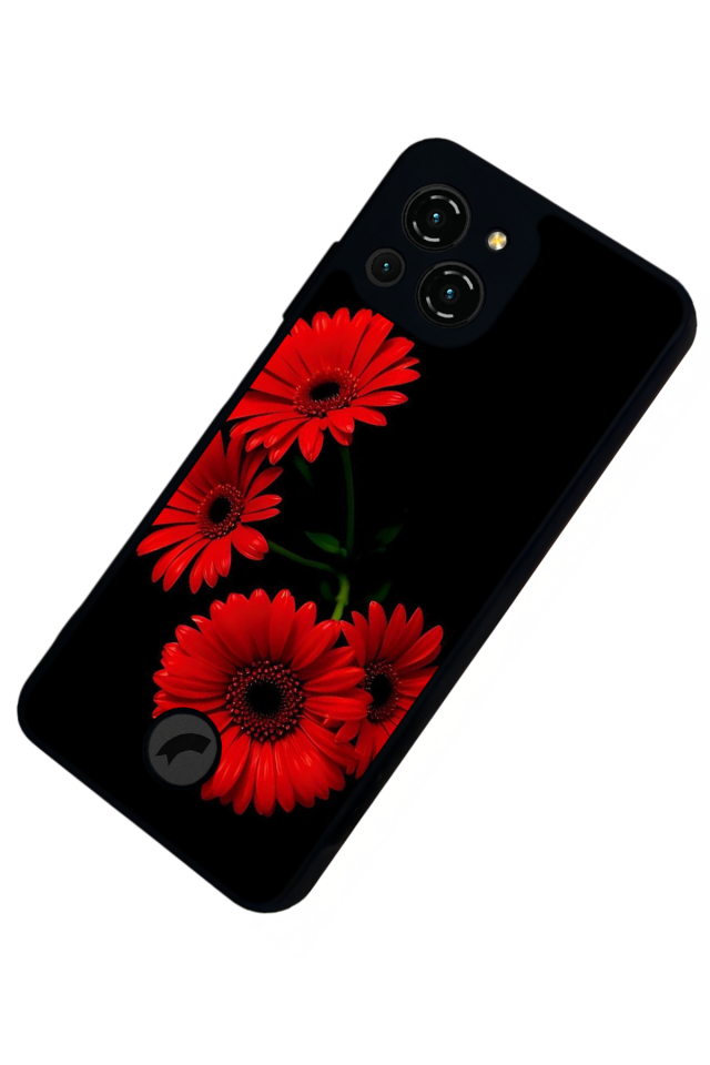 Reeder S23 Pro Max Uyumlu Cicek Tasarımlı Glossy Premium Kılıf