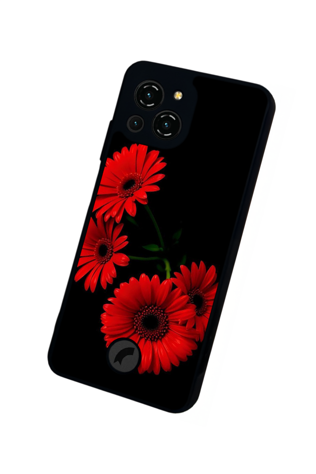 Reeder S23 Pro Max Uyumlu Cicek Tasarımlı Glossy Premium Kılıf