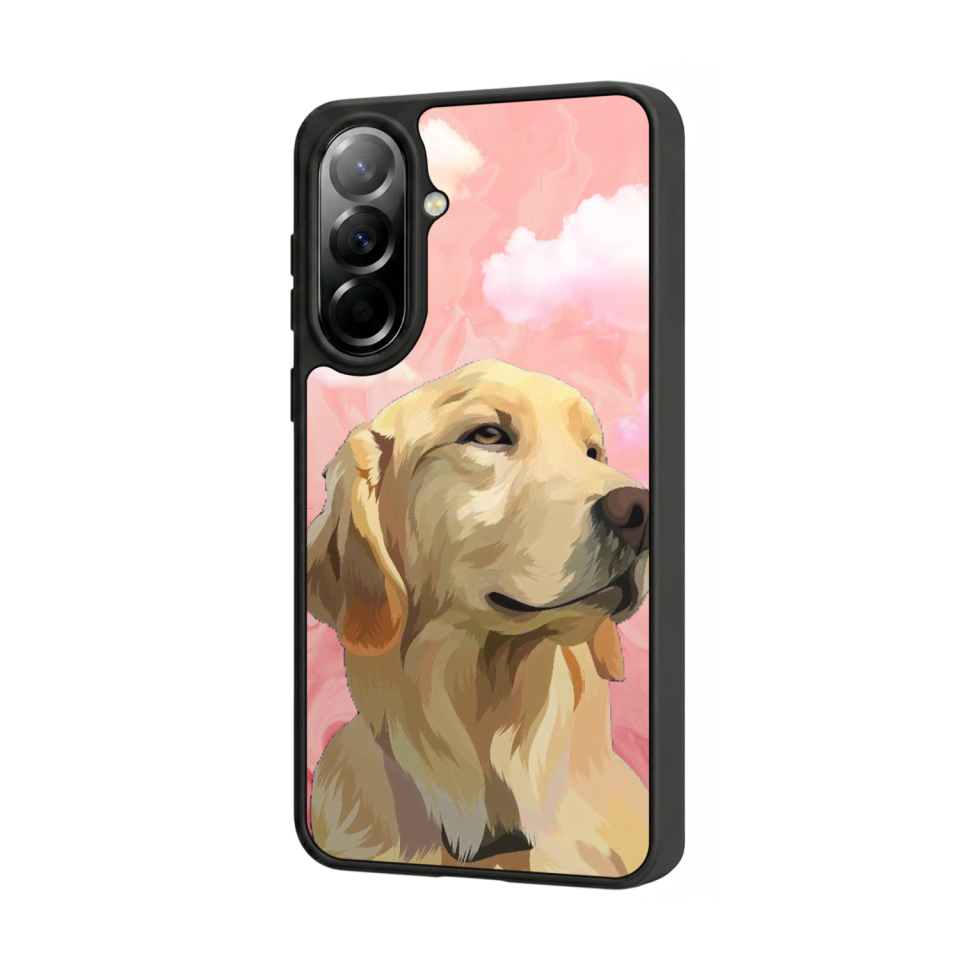 Samsung Galaxy A57 Uyumlu Golden Kopek Tasarımlı Glossy Premium Kılıf