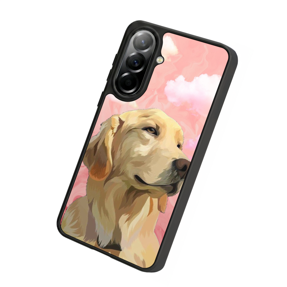 Samsung Galaxy A57 Uyumlu Golden Kopek Tasarımlı Glossy Premium Kılıf