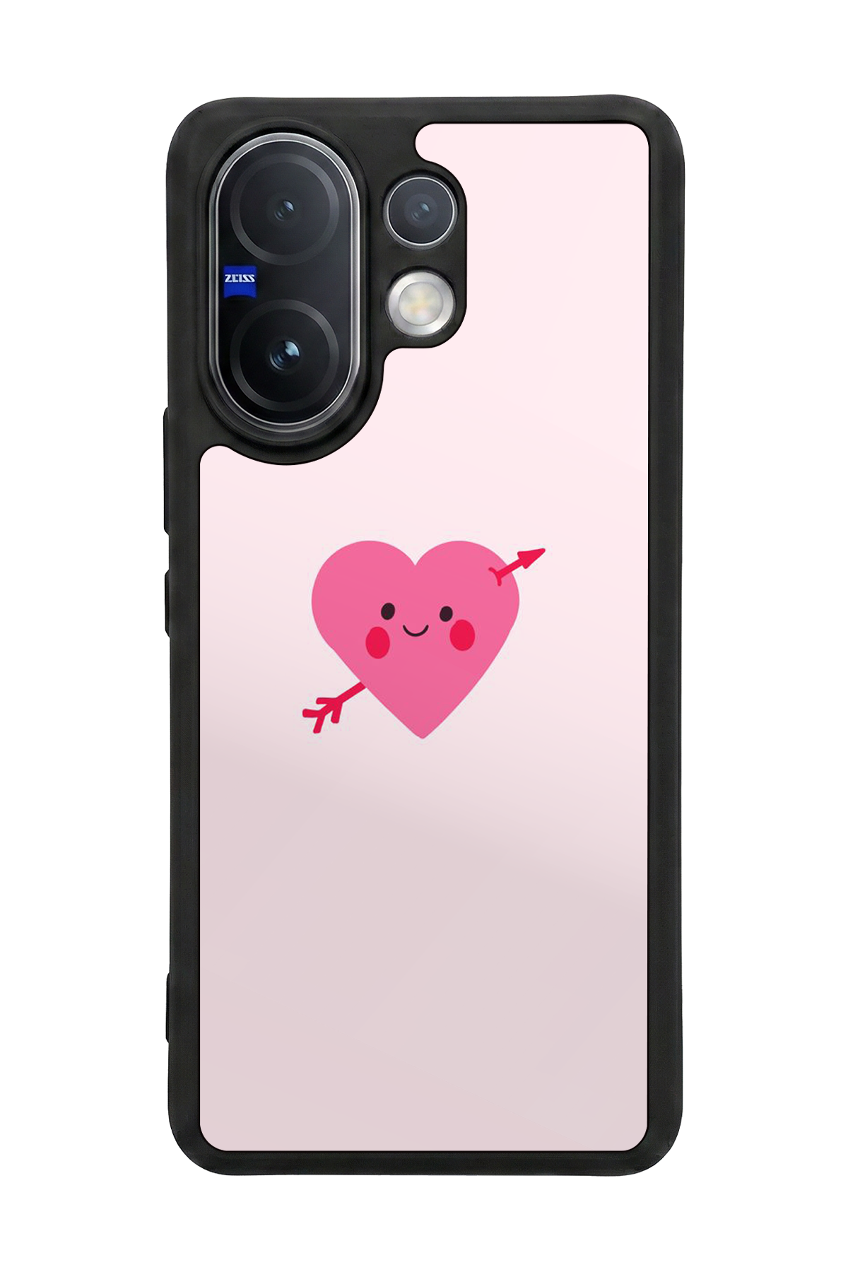 Vivo V60 Uyumlu Kalp Love Tasarımlı Glossy Premium Kılıf