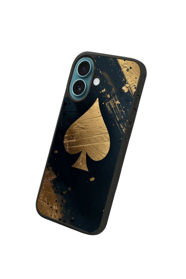 iPhone 16 Plus Uyumlu Kart Tasarımlı Glossy Premium Kılıf
