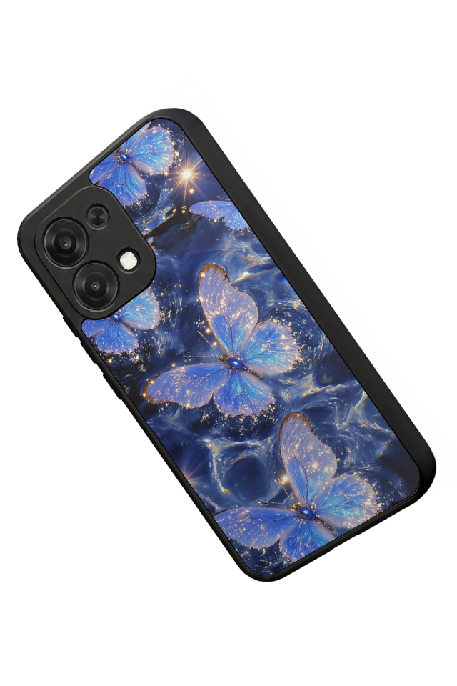 Oppo A6 Pro Uyumlu Kelebek Tasarımlı Glossy Premium Kılıf