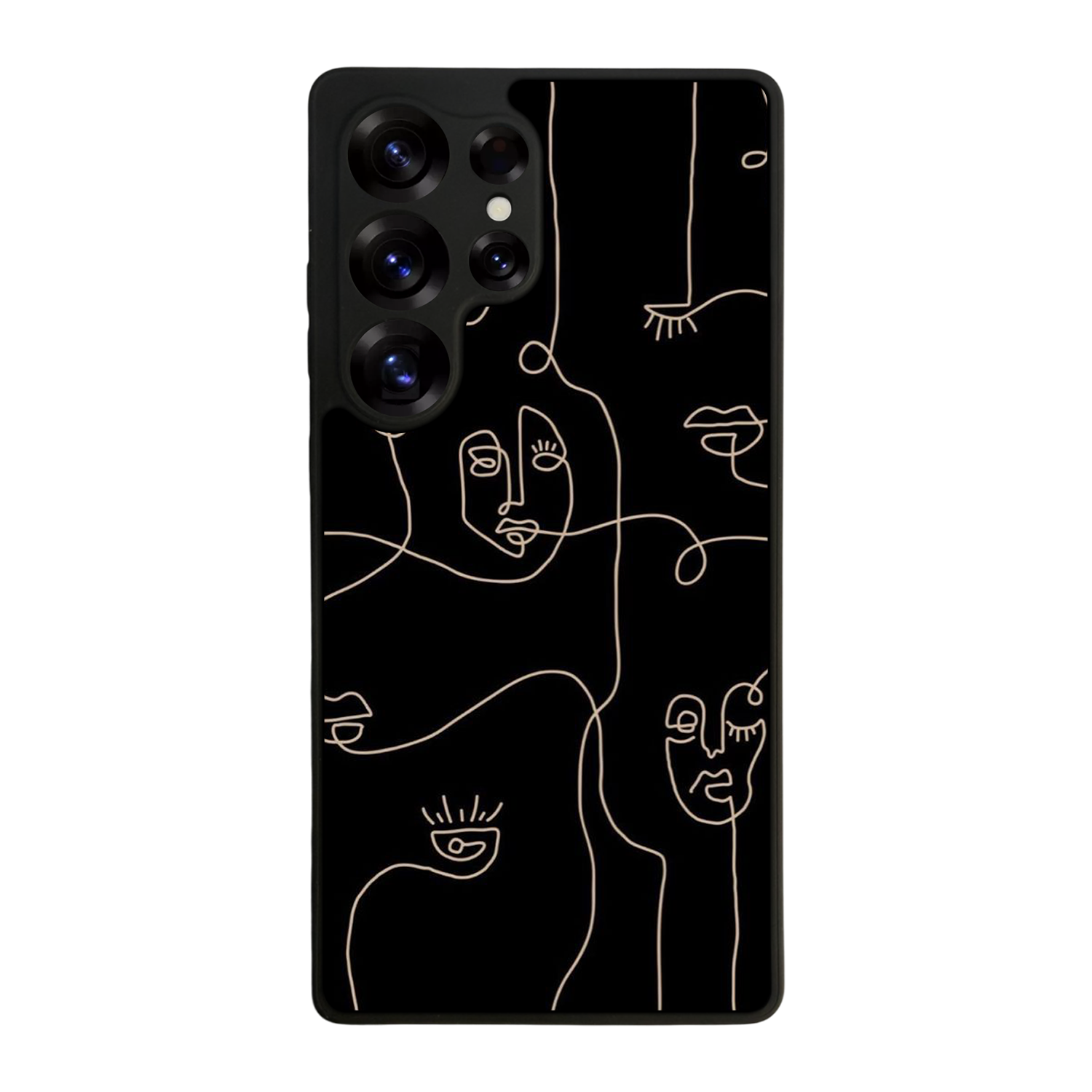 Samsung Galaxy S25 Ultra Uyumlu Line Art Tasarımlı Glossy Premium Kılıf