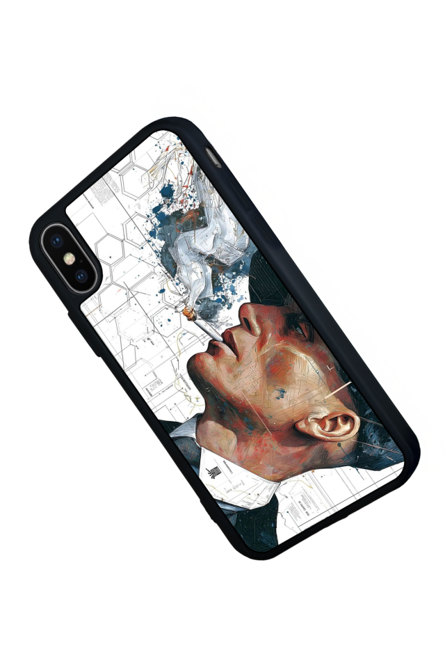 iPhone X/ XS Uyumlu Peaky Blinders Tasarımlı Glossy Premium Kılıf