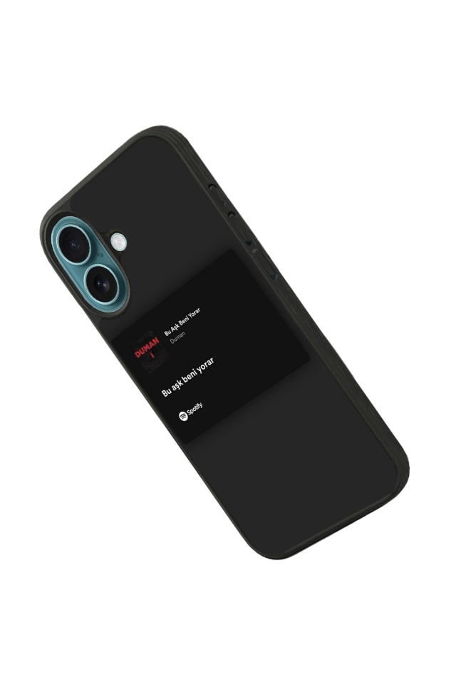 iPhone 16 Uyumlu Sarki Sozleri Tasarımlı Glossy Premium Kılıf