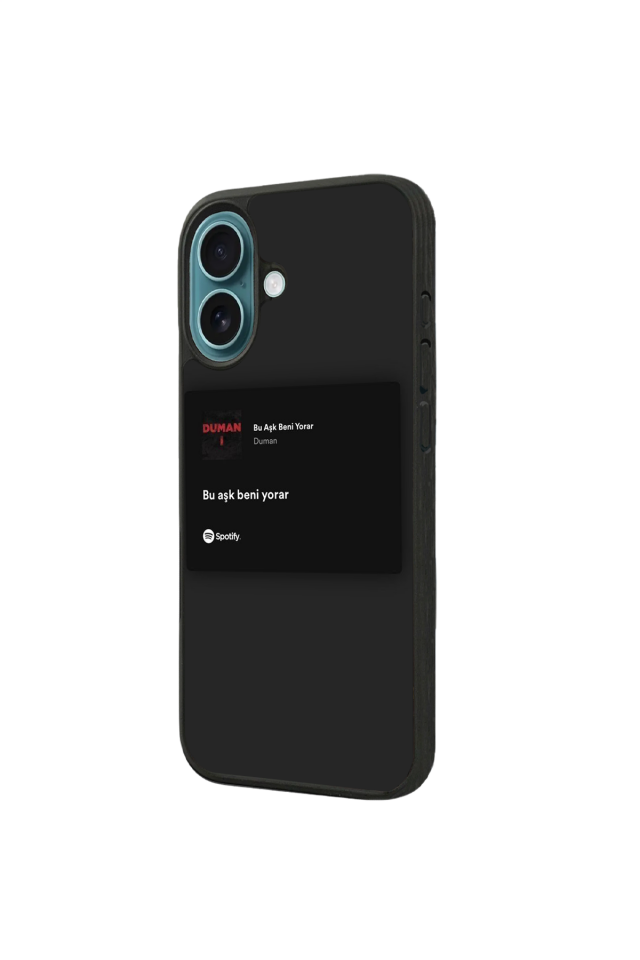 iPhone 16 Uyumlu Sarki Sozleri Tasarımlı Glossy Premium Kılıf