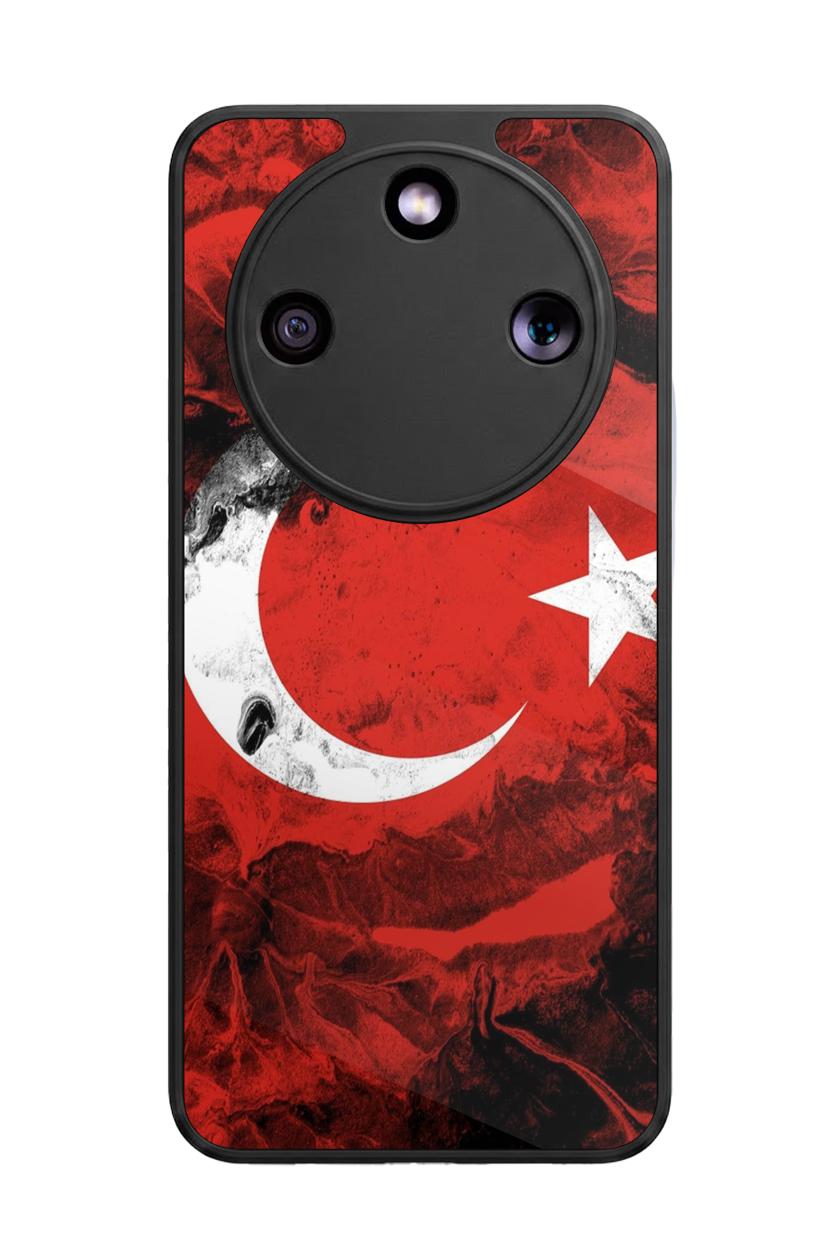 Honor Magic 8 Lite Uyumlu Türk Bayragi Tasarımlı Glossy Premium Kılıf