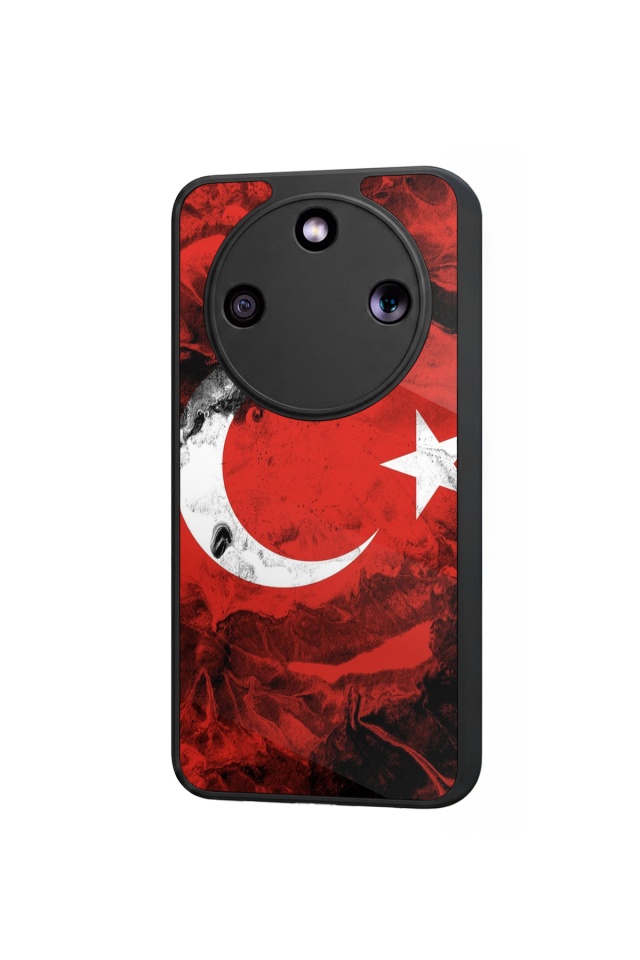 Honor Magic 8 Lite Uyumlu Türk Bayragi Tasarımlı Glossy Premium Kılıf
