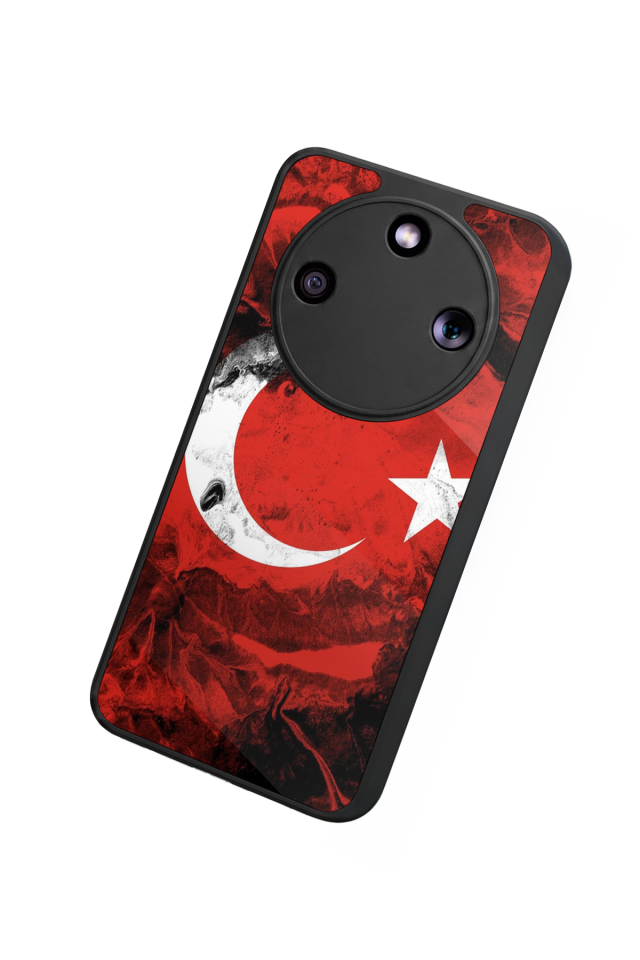Honor Magic 8 Lite Uyumlu Türk Bayragi Tasarımlı Glossy Premium Kılıf