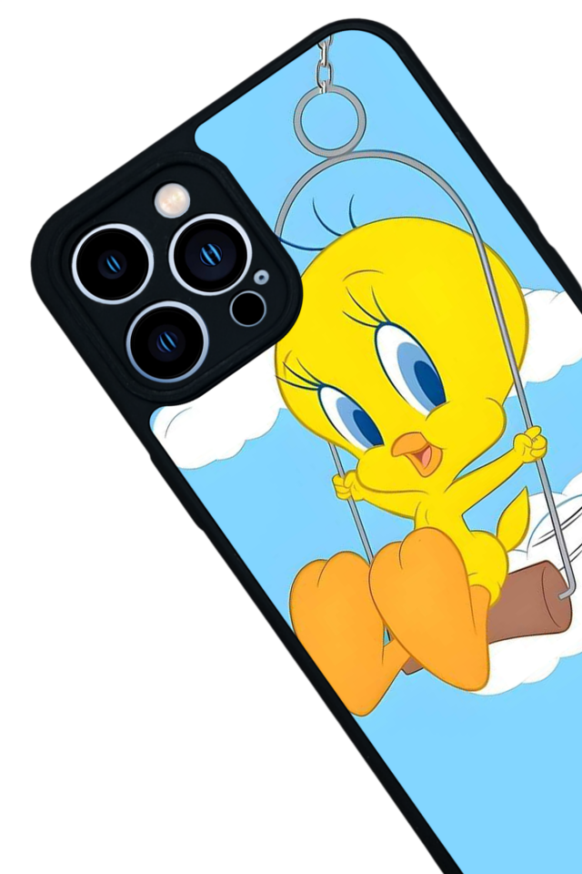 iPhone 13 Pro Max Uyumlu Tweety Tasarımlı Glossy Premium Kılıf