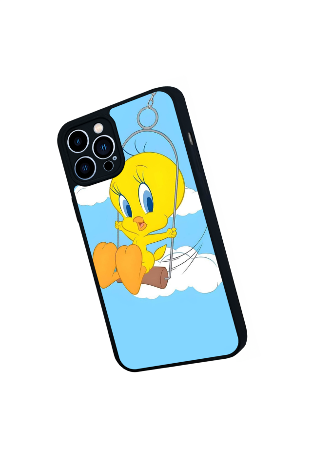 iPhone 13 Pro Max Uyumlu Tweety Tasarımlı Glossy Premium Kılıf
