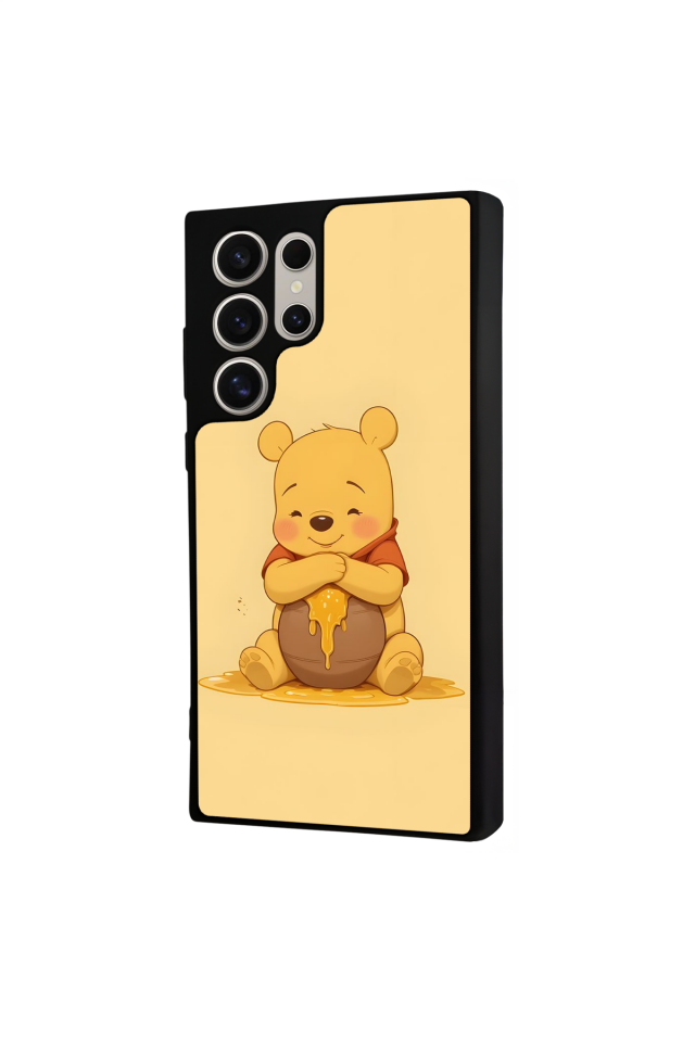 Samsung Galaxy S22 Ultra Uyumlu Winnie Tasarımlı Glossy Premium Kılıf