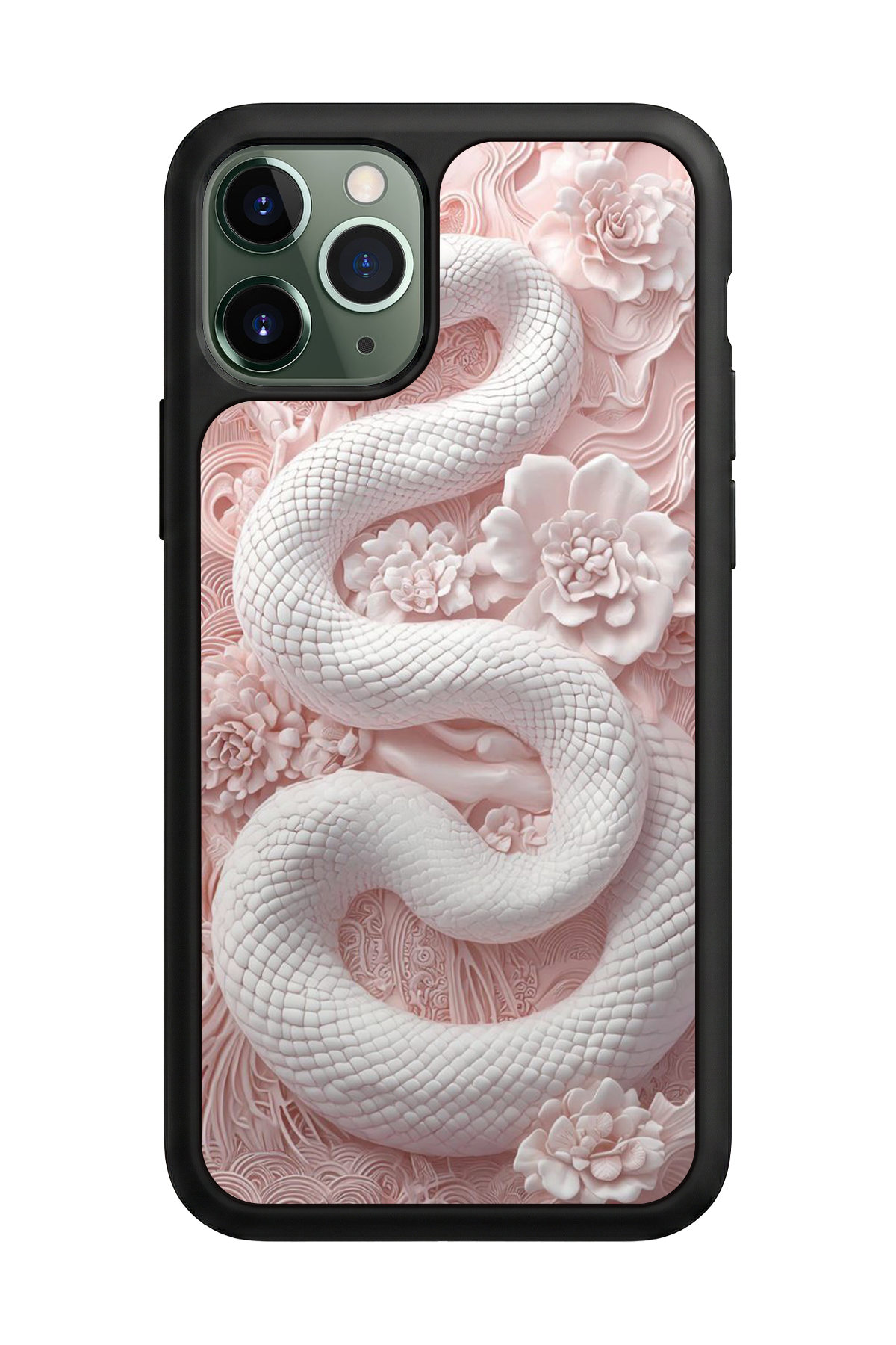 iPhone 11 Pro Max Uyumlu Yılan Tasarımlı Glossy Premium Kılıf