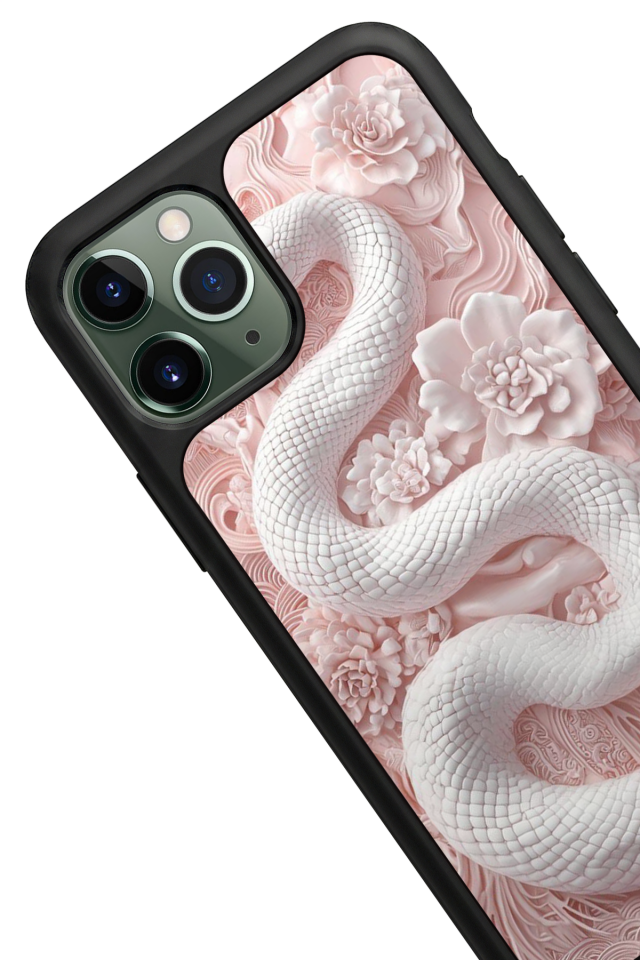 iPhone 11 Pro Max Uyumlu Yılan Tasarımlı Glossy Premium Kılıf