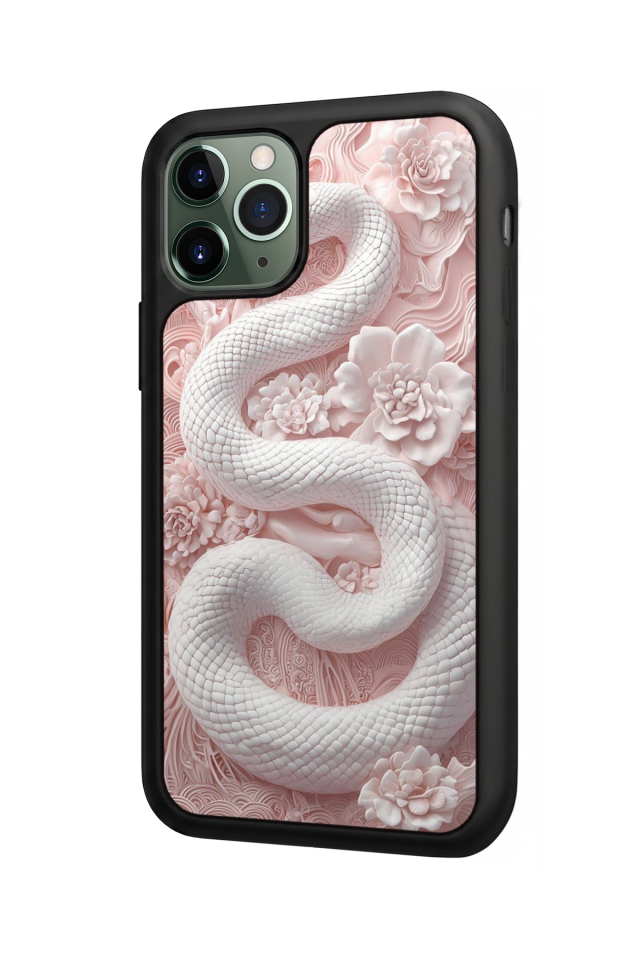 iPhone 11 Pro Max Uyumlu Yılan Tasarımlı Glossy Premium Kılıf