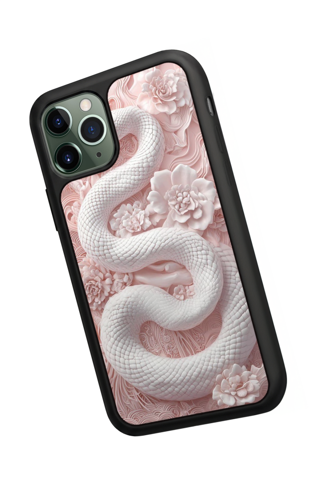 iPhone 11 Pro Max Uyumlu Yılan Tasarımlı Glossy Premium Kılıf