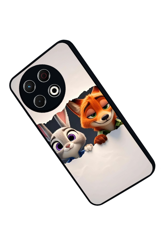 Tecno Spark 30 Pro Uyumlu Zootropolis Tasarımlı Glossy Premium Kılıf